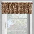 thumbnail image 2 of Ambesonne East Window Valance, Floral Spirals, 54" X 12", Brown Pale Brown Beige, 2 of 5