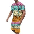 thumbnail image 1 of Men's Summer Casual Suits Loose Fit Printed Matching Sets Comfortable Daily Wear Outfits Non Stretch Breathable Lightweight, 1 of 6