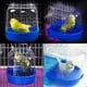 thumbnail image 4 of Jaula para pájaros enjaulada, suministros para loros, bañera para pájaros pequeños, jaula para periquitos canarios con ganchos, accesorio para jaula para pájaros, 4 of 5