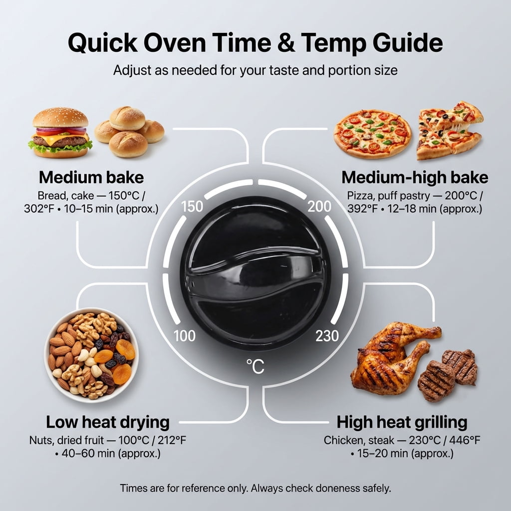 TAZTIR Tabletop Oven Black Commercial