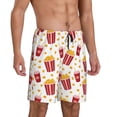 thumbnail image 2 of Wukai Popcorn Men’s Short Pajama Pants With Pockets Soft Sleep Pj Shorts for Men-Large, 2 of 6