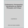 Contemporary Hermeneutics, Used [Paperback]