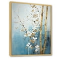 thumbnail image 2 of Designart "Blue And Gold Bamboo In Minimalism" Bamboo Floater Framed Wall Art Living Room, 2 of 5