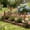 š Brown_New#176, variant on Kuroiy Outdoor Garden Wooden Fence, Extendable Courtyard Railing, 49"x20", Waterproof Brown Wood, Diamond Pattern, Plant Trellis & Perimeter Divider, Easy Instal