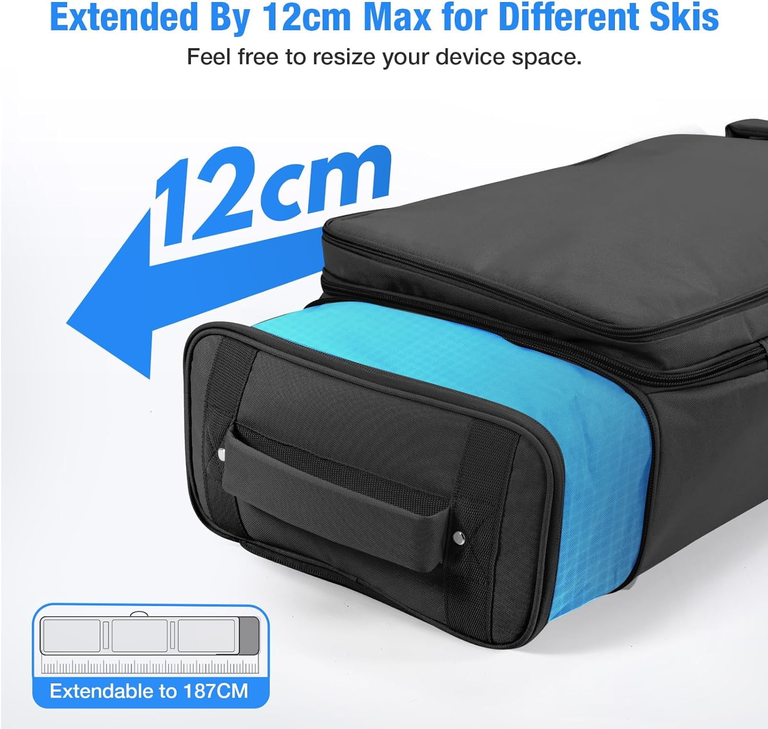 Winterial Rolling Expandable Snowboard and Ski Bag 