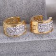 thumbnail image 1 of Boucles d'Oreilles en Strass Plaqué Or Femmes Femmes de Luxe, 1 of 5
