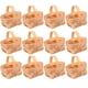 thumbnail image 2 of FELTECHELECTR 12 cestas tejidas a mano, cestas de almacenamiento de virutas de madera, mini adornos tejidos para dulces, galletas, recuerdos de fiesta, pequeño contenedor de flores., 2 of 5