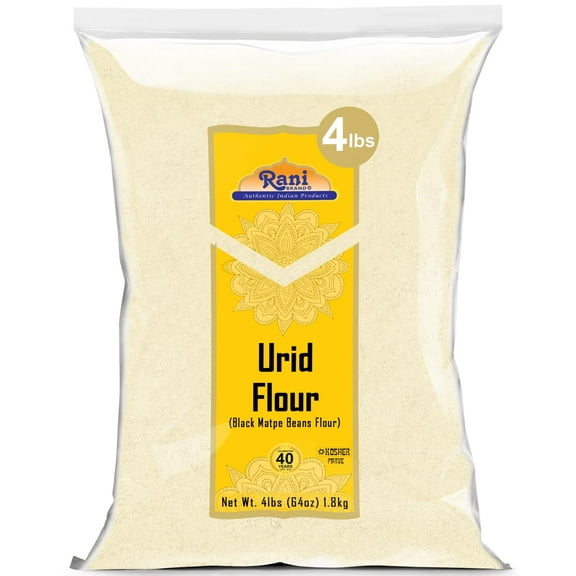 Rani Urid/Urad Flour (Black Matpe Beans Flour) 64oz (4lbs) 1.81kg Bulk ~ All Natural | Vegan | Gluten Friendly | NON-GMO | Kosher | Indian Origin
