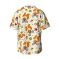 thumbnail image 5 of Salouo Forest Squirrel Pattern Cuban Collar Shirts for Men Button-Down Shirt Men's Short Sleeve Shirts Hawaiian Shirts Casual Shirts -Medium, 5 of 6