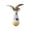 D #3, variant on ZZAIXHL 7.08in Natural Beechwood Cat Toy 1PCS Weeble Wobble Tumbler Toy for Indoor Cats Small Dogs Self-Righting Interactive Toy with Colorful Feathers Silent Battery-Free Play