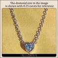 thumbnail image 3 of Dazzlingrock Collection IGI Certified 2.00 Cttw Heart Cut Lab Grown White Diamond Solitaire Bezel Set Pendant Necklace with 18 inch Gold Chain for Women in 18K Solid White Gold, 3 of 6