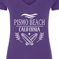 thumbnail image 4 of Inktastic Pismo Beach California Trip Surfing Women's V-Neck T-Shirt, 4 of 5