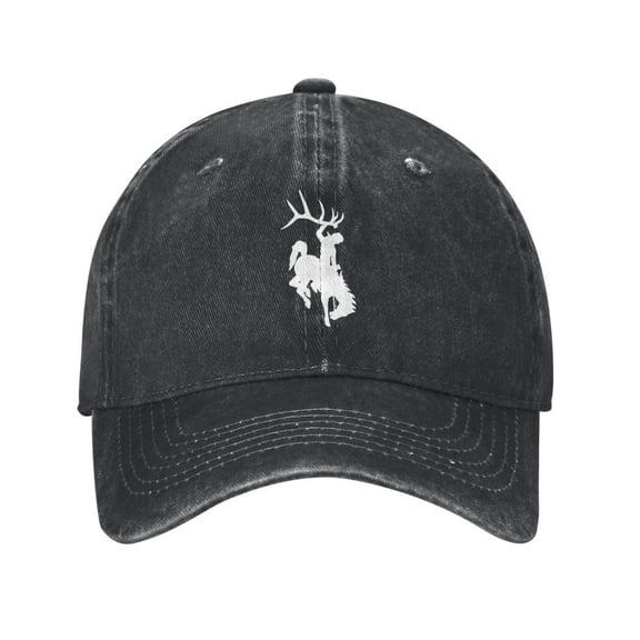 Bucking Horse Logo Unisex Adult Washed Denim Cotton Sport Outdoor Baseball Cap Adjustable Cowboy Baseball Hat