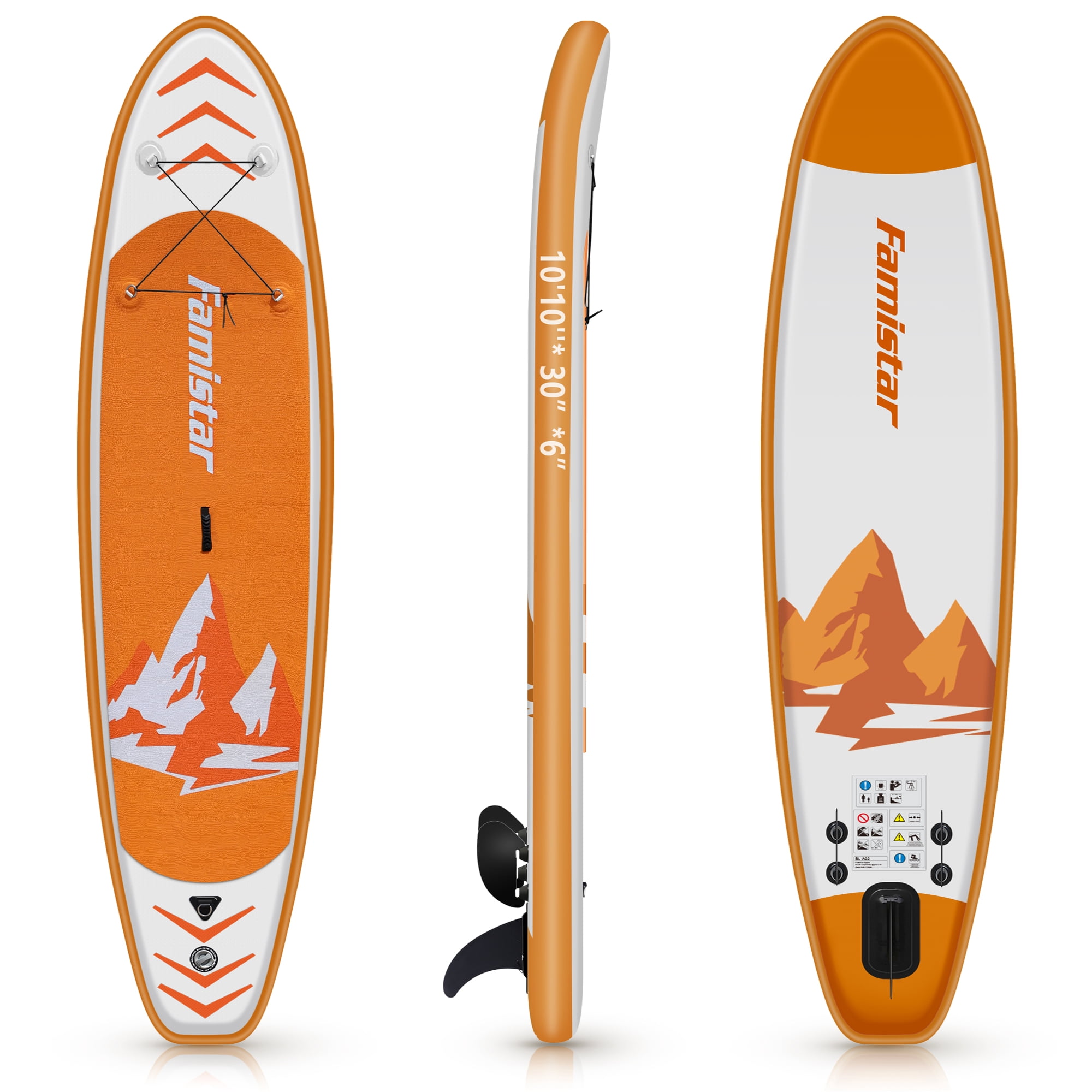 Famistar Inflatable Premium Stand Up Paddle Board(Beginner), 10.8 ft Yoga Board for Youth & Adult