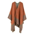 thumbnail image 2 of Women's Shawls and Wraps Open Front Poncho Cape Cardigan Vintage Winter Blanket Sweater, 2 of 5