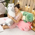 thumbnail image 2 of Juguetes de peluche de animales de dibujos animados para niños, almohada larga suave para dormir, regalo de cumpleaños, dinosaurio, unicornio, gato, 70-120CM, 1 pieza, 2 of 5
