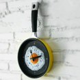 thumbnail image 4 of Reloj de pared con forma de sartén y huevo frito, novedoso reloj colgante de pared para cocina y cafetería (amarillo), 4 of 4