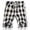 (Casual 181)Black, variant on Mens Summer Shorts Casual Breeches Fashion Color Blocked Checkered Cottonlinen Five Quarter Straight Leg Beach Short Pants Plus Size