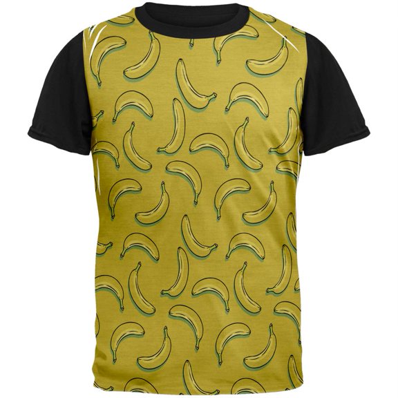 Bananas Adult Black Back T-Shirt - Medium