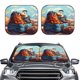 thumbnail image 2 of Fotbe Colorful Travel Luggage Gear Juego de 2 Piezas de Parasoles para Parabrisas | Bloqueador Solar para Auto | Accesorios Plegables para Protección Solar Interior-Large, 2 of 6