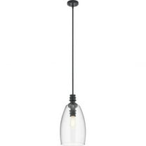 43090BK Kichler Lighting Lakum - 1 light Pendant - with Transitional inspirations - 19.75 inches tall by 10 inches wide-Black Finish