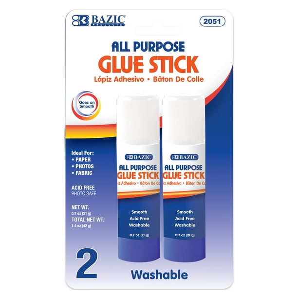 BAZIC Premium Glue Stick 21g/0.7 Oz, MultiPurpose Acid Free, Glue
