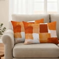 thumbnail image 2 of Burnt Orange Geometric Outdoor Waterproof Pillow Covers, Watercolor Ombre Modern Abstract Art Decorative Rectangle Throw Pillowcase Sofa Cushion Sham for Patio/Couch/Chair, 20"x12" 2 Pack, 2 of 8