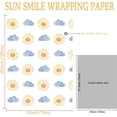 thumbnail image 5 of Sun Baby Shower Wrapping Paper for Kids Boys Girls - Happy Weather Gift Wrap With Sun Smile and Cloud Design for Birthday, Baby Shower Kids Party - 28×40 Inches, 4 Jumbo Folded Sheets, 5 of 7