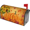 thumbnail image 2 of Fall Thanksgiving Mailbox Covers Magnetic 21" X 18" Autumn Pumpkins Leaves Mailbox Cover Standard Size Mailbox Wraps Post Letter Box Covers Garden Decorations Outdoor, 2 of 6