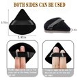 thumbnail image 5 of 6 Pieces Powder Puff Face Soft Triangle Makeup Puff for Loose Powder Mineral Powder Body Powder Velour Cosmetic Foundation Blender Sponge Beauty Makeup Tools (Black), 5 of 5