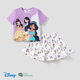 thumbnail image 1 of Disney Disney Princess Moana/Ariel 2 piezas de conjunto de camiseta para niñas pequeñas con estampa del personaje Naia™ y patrón por toda la prenda y falda volada, 1 of 3