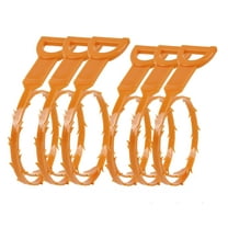 HimaPro 6 Pack Snake Drain Tool Hair Drain Clog Remover Drain Cleaning Tool (3 Piece 19.6 Inch   3 Piece 23.6 Inch)