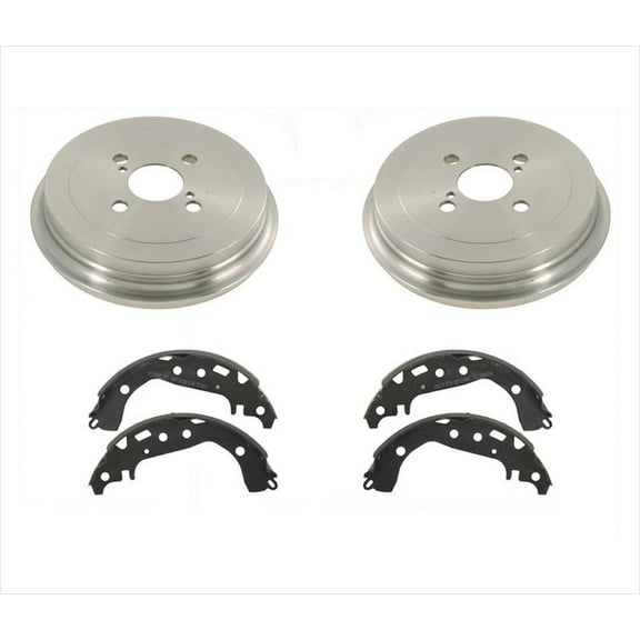 Rear Drums and Brake Shoes 3pc Kit for Toyota Yaris 2006-2013