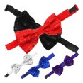 thumbnail image 2 of 5 pajaritas con diseño de lentejuelas para hombre y mujer (rojo, morado, azul, negro y plateado)., 2 of 6