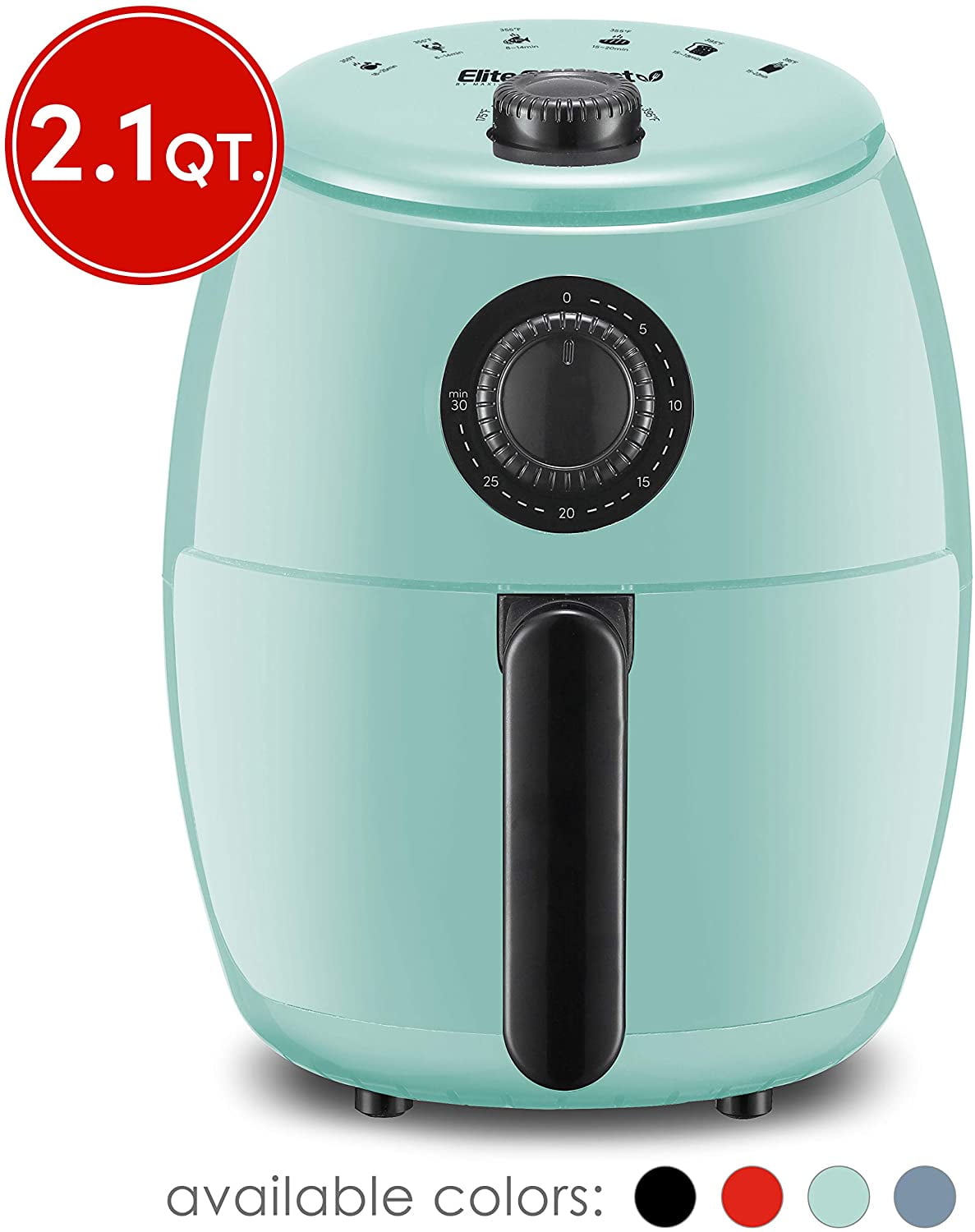 Elite Platinum 2.1qt Hot Air Fryer With Adjustable Timer And ...