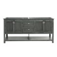thumbnail image 2 of Fresca Manchester Regal 72" Gray Wood Veneer Traditional Double Sink Bathroom Cabinet, 2 of 4
