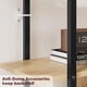 thumbnail image 2 of Qinaqin 71.1 Inch Alto Industrial Rattan Bookshelf 5 Estante de Profundidadsign con Almacenamiento Puerta y Abierto cm Profundidadisplay Shelves Metálico Frame para Living Sala de, 2 of 7