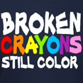 thumbnail image 3 of CafePress - BROKEN CRAYONS STILL COLOR T Shirt - Women's Traditional Fit Dark T-Shirt, 3 of 4