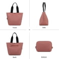 thumbnail image 4 of Tote Bag for Women Minimalist Waterproof Shoulder Purse Casual Lightweight Top Handle Bag Hobo Travel Handbag, 4 of 7