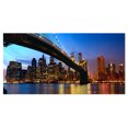 thumbnail image 2 of Manhattan avec Pont sous Ciel Bleu - Impression sur Toile, 2 of 3
