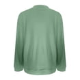 thumbnail image 5 of Comdrip Waffle Shirt Women, Sweatshirts Women Comfort Oversized Sweatshirt Cozy Fleece Pullover Sweatshirts No Hood Soft Cute Fall Tops Oversized Sweaters for Women Green 3XL, 5 of 5