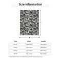 thumbnail image 4 of Throw Blanket for Couch Sofa and Bed, Green Camouflage Print Super Soft Plush Throw Blanket, Fuzzy Cuteness Comfy Warm Washable Flannel Blanket & Throws for All Season 40"x30", 4 of 5
