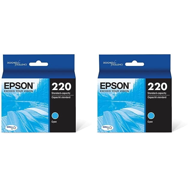 Cartucho de tinta Epson T220 DuraBrite Ultra Cyan T220220-S (x2)