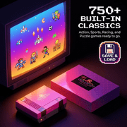 Old Arcade Retro Classic Game Console, Nostalgia Gaming System with Controllers