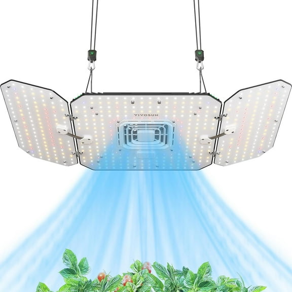VIVOSUN AeroLight Wing AW200, Tunable Spectrum, LED Grow Light 200W with Integrated Circulation Fan, Samsung LM301B Diodes, Compatible with App, Used with Controller E42A/E25