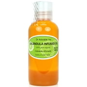 Dr Adorable - 4 oz - Calendula Infused Oil - 100% Pure Organic Cold Pressed Natural