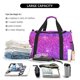 thumbnail image 5 of Disketp Purple Glitter Bolsa de Viaje Tipo Duffle, Bolso de Mano para Fin de Semana para Mujer, Bolsa de Gimnasio Ligera para Hombre, Esencial para Viajes, 5 of 7