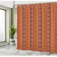 thumbnail image 5 of Ambesonne Orange Shower Curtain, Traditional Motif, 69"Wx84"L, Orange Yellow and White, 5 of 5