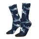 thumbnail image 1 of Fotbe Cute Shark Calcetas Largas con Estampado para Hombre y Mujer – Calcetas de Compresión Transpirables y Elásticas, Viajar y Uso Diario Talla 5-11, 1 of 6
