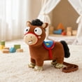 thumbnail image 4 of Student Plush Toys, Stuffed Animal, Plush Pony Toys, Plush Horse Toys for Girls, 16 Inch Soft Horse Toys with Stuffed Pony with Saddle, Gentle Non-Irritating Fabric, Kids -Safe, 4 of 6
